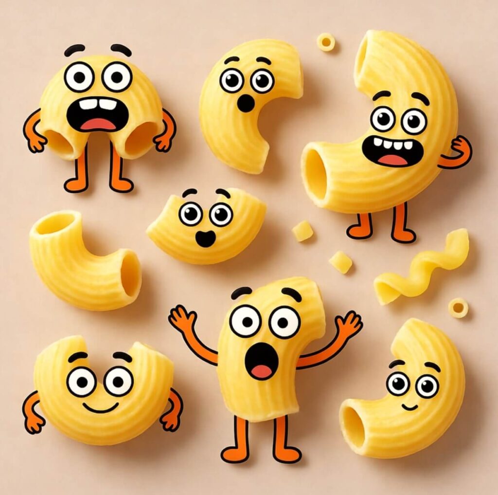 Elbow Puns Inspired by Macaroni & Pasta Themes