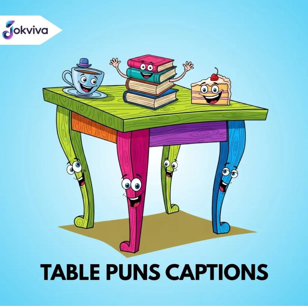 Table Puns Captions