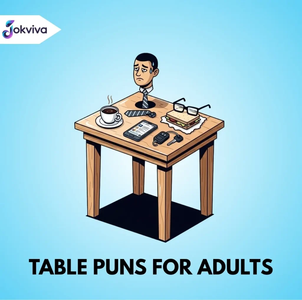 Table Puns Captions
